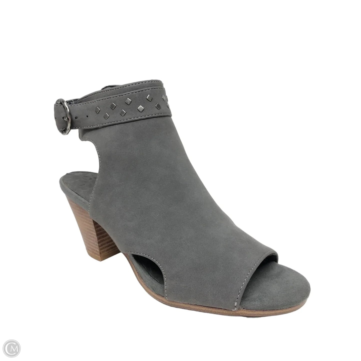 Boots Ankle Heels By Bare Traps In Grey, Size: 6.5