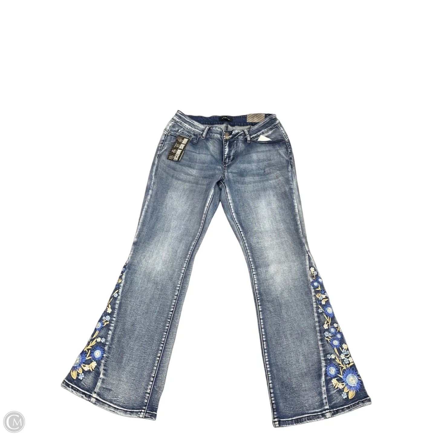 Jeans Boot Cut By Clothes Mentor In Blue Denim, Size: 14