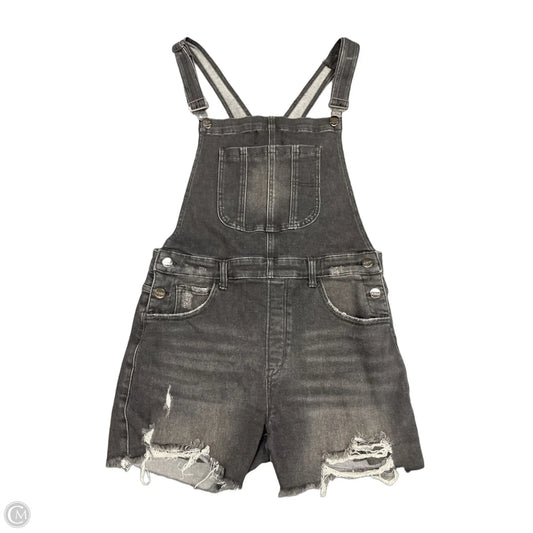 Shortalls By Risen In Black Denim, Size: Xl