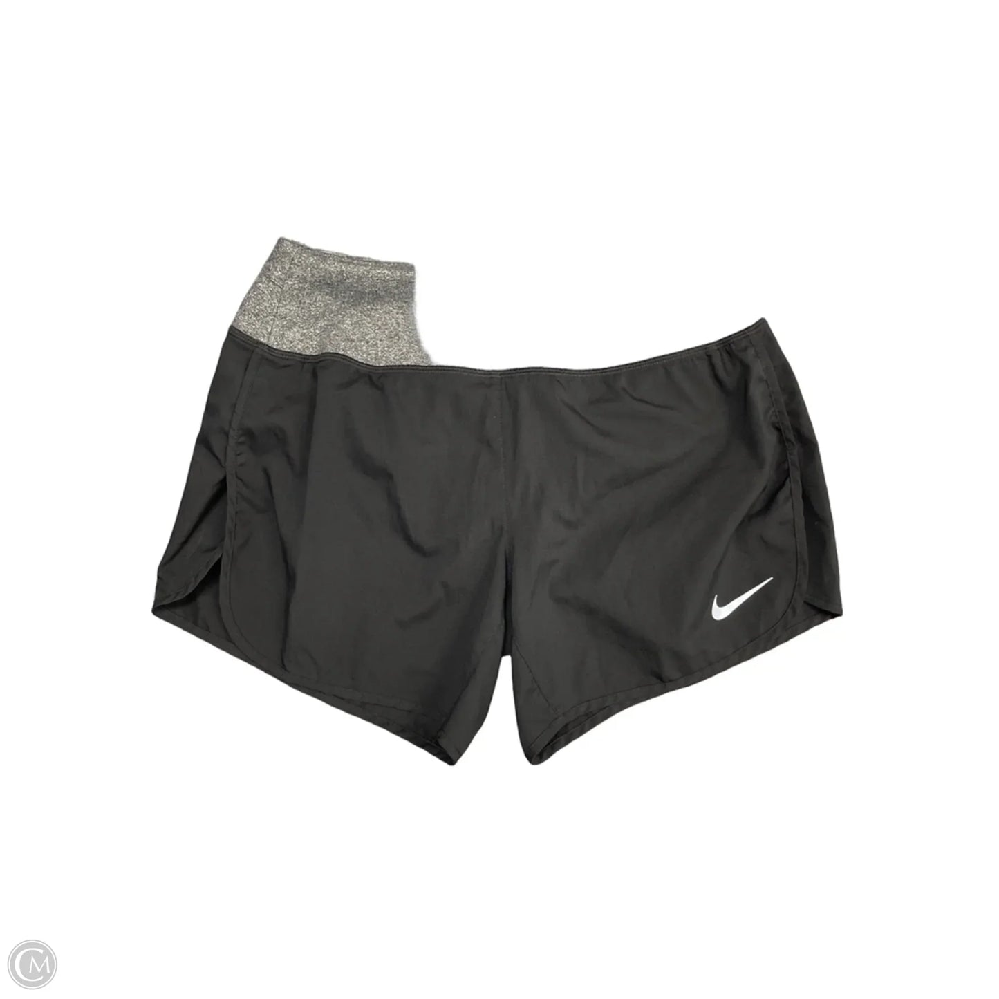 Athletic Shorts By Nike Apparel In Black & Grey, Size: S