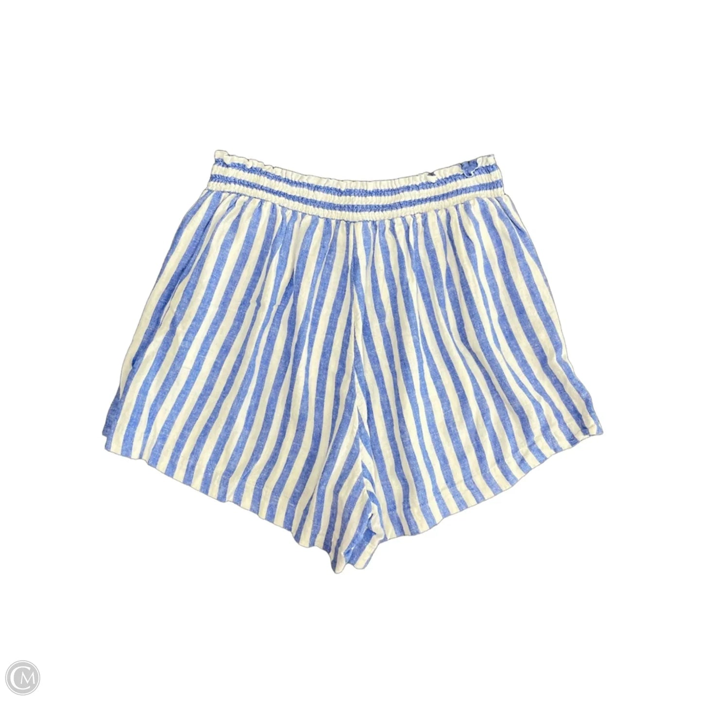 Shorts By Ava & Viv In Blue & White, Size: Xxl