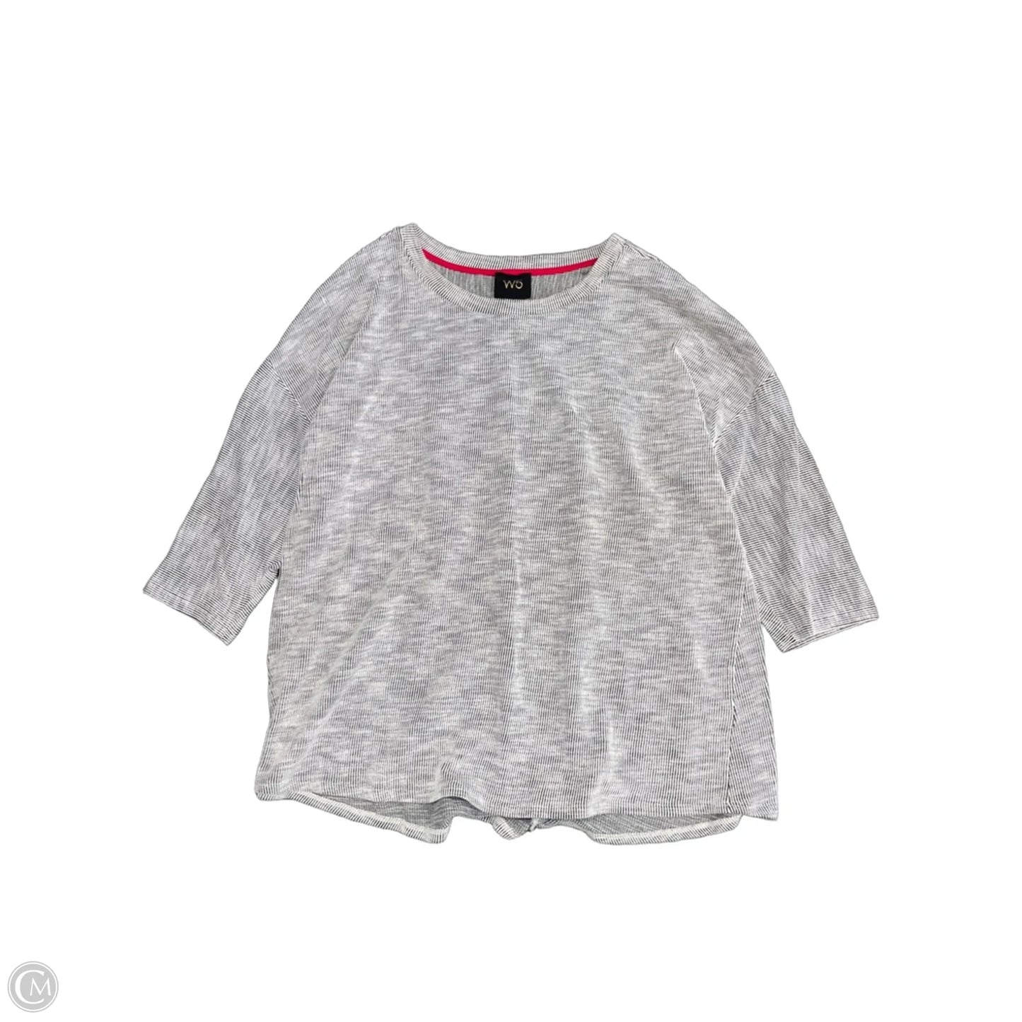 Top Short Sleeve By W5 In Grey, Size: 2x