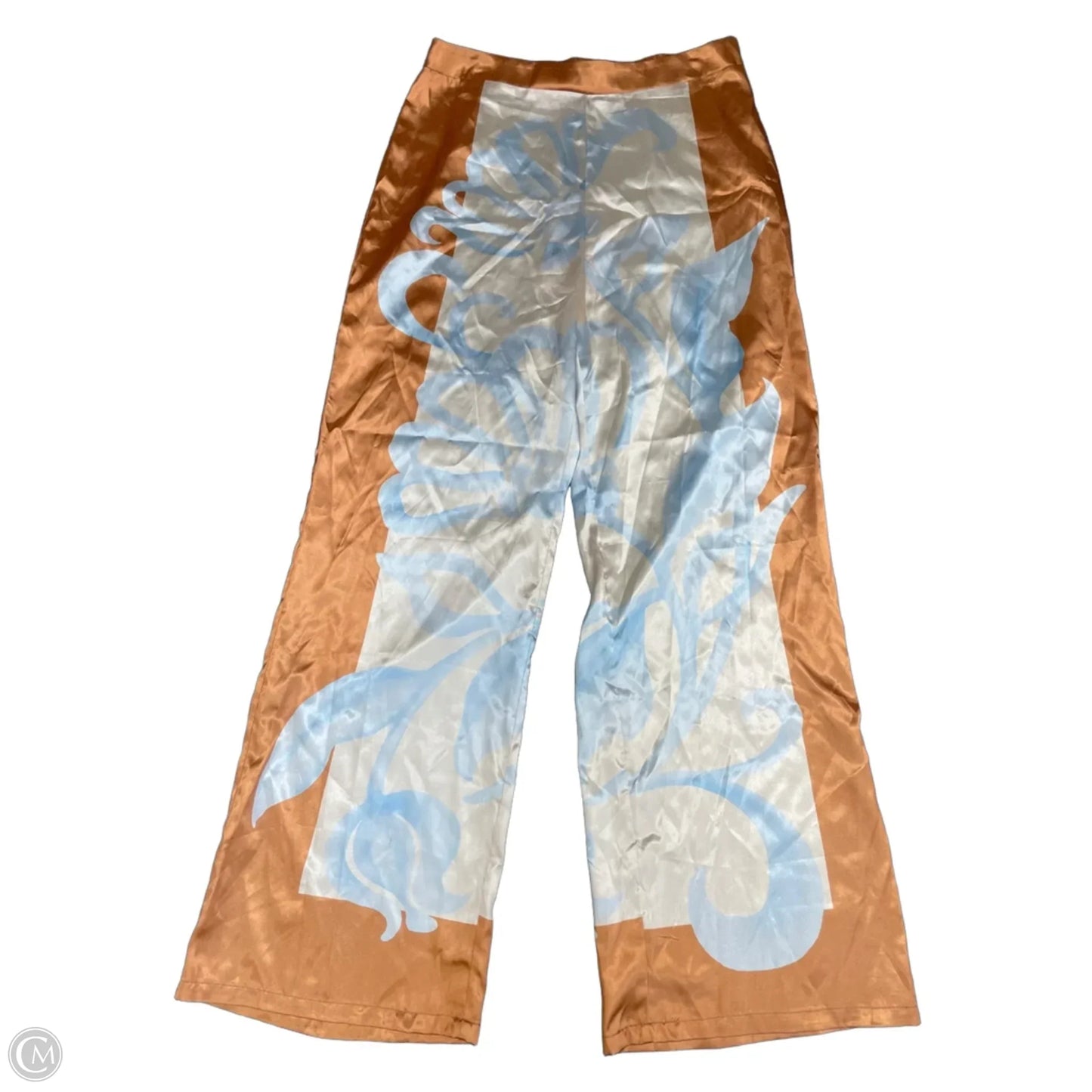 Pants Wide Leg By Lulumari In Blue & Orange, Size: L