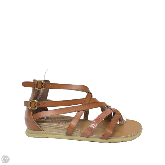 Sandals Flats By Blowfish In Brown, Size: 7