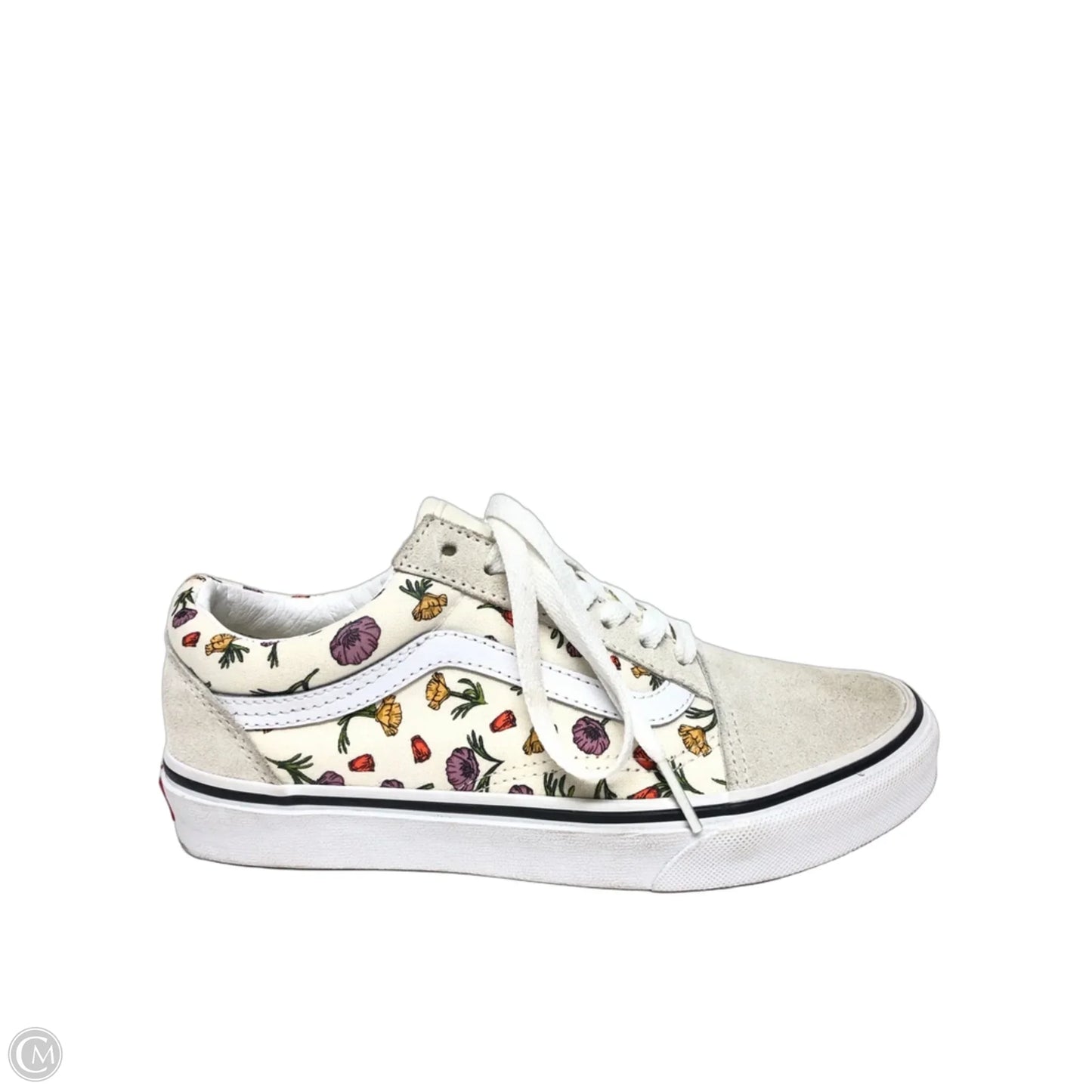 Shoes Sneakers By Vans In Cream, Size: 6.5
