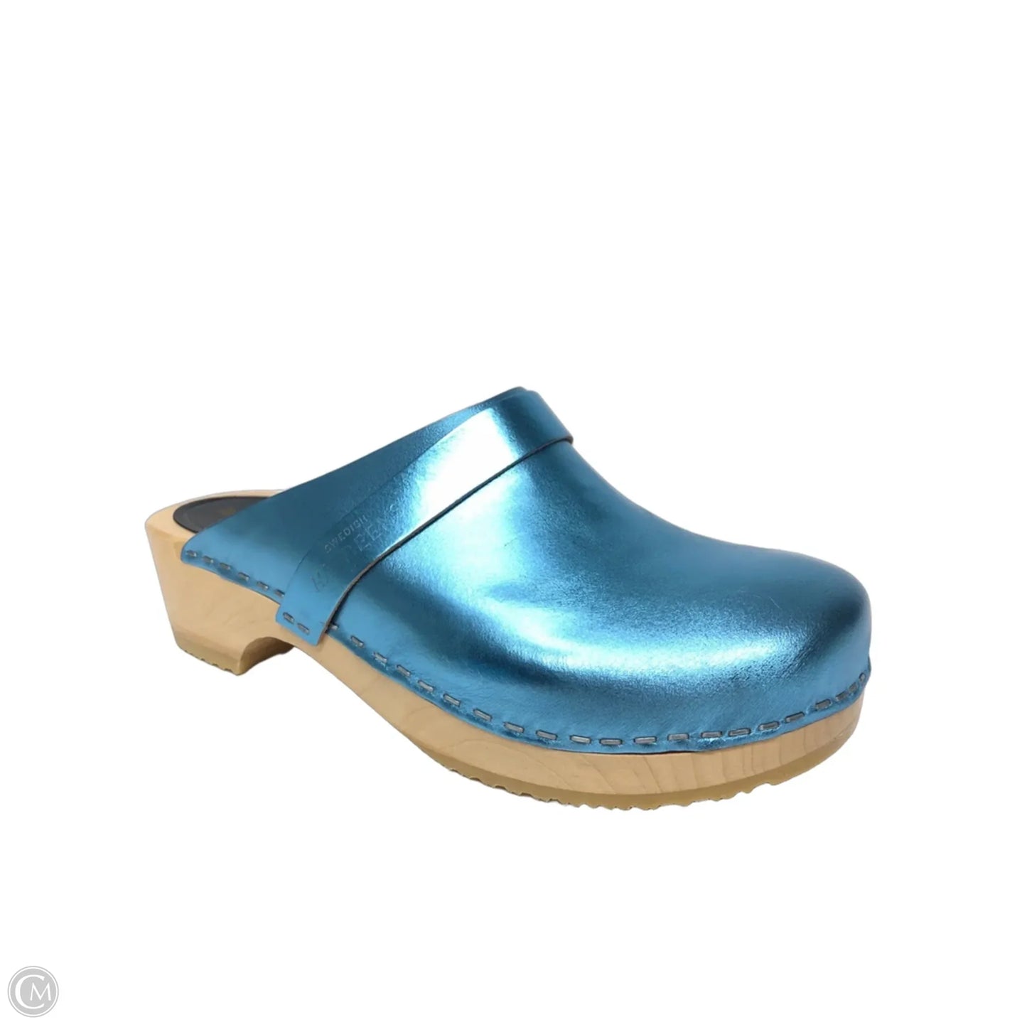 Shoes Heels Wedge By Swedish Hasbeens In Blue, Size: 8.5