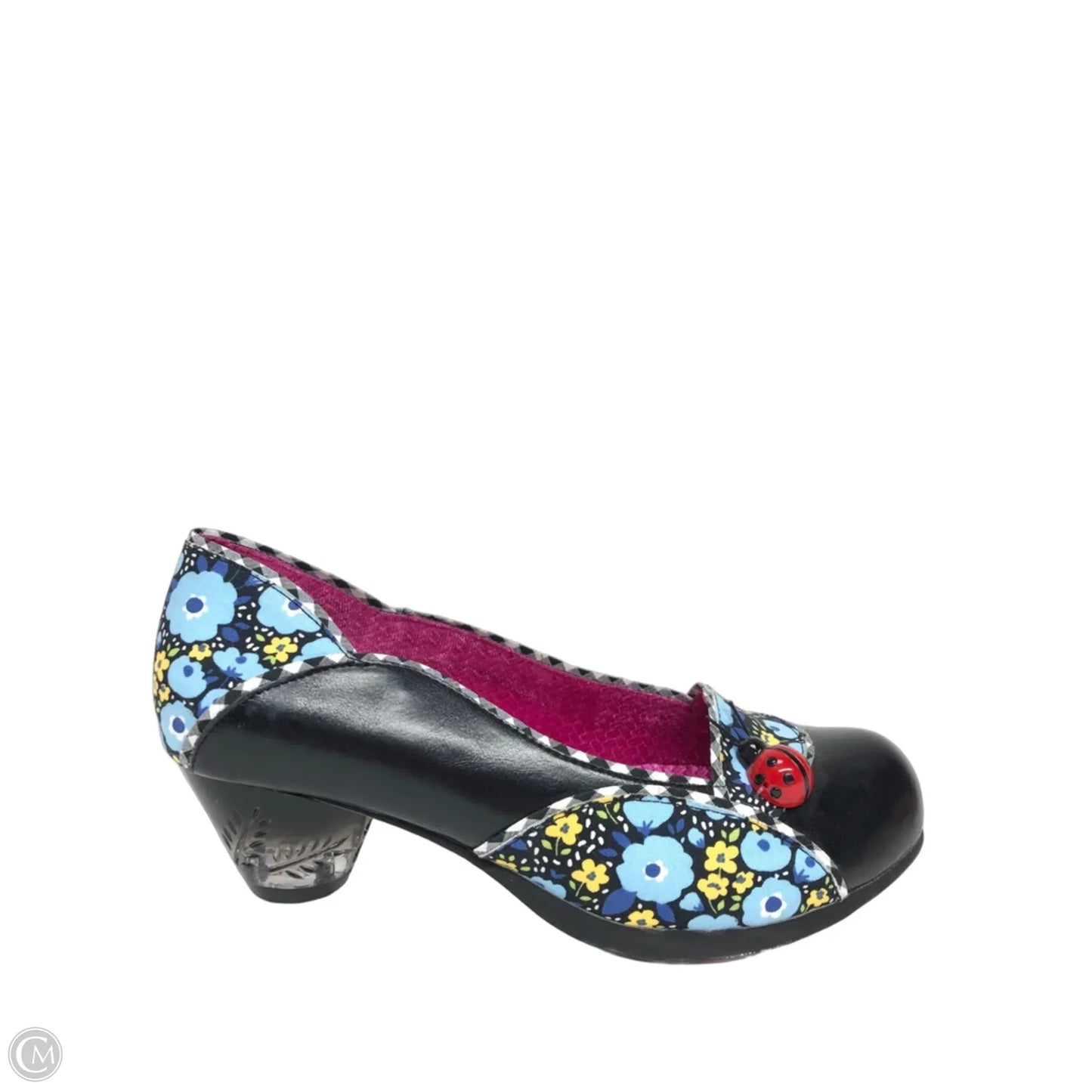 Shoes Heels Block By Cmb In Black & Blue, Size: 7.5