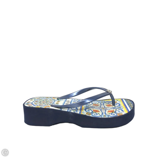 Sandals Flip Flops By Brighton In Navy, Size: 6