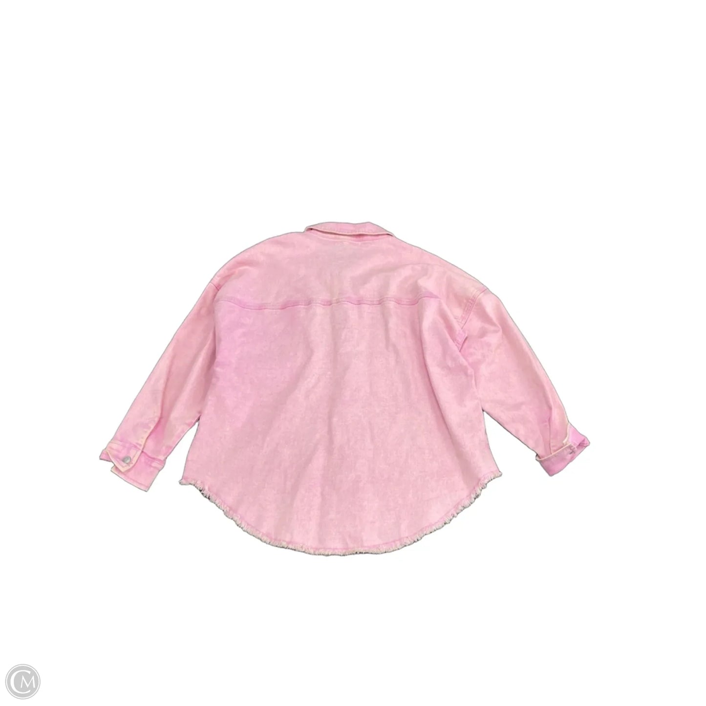 Jacket Denim By Celebrity Pink In Pink, Size: Xl
