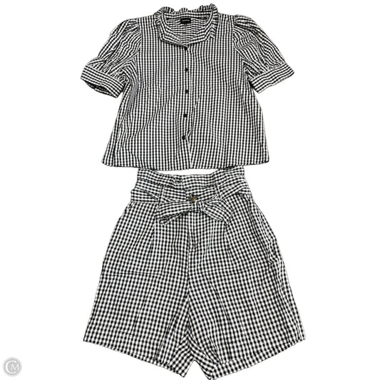 Shorts Set By Who What Wear In Black & White, Size: 6