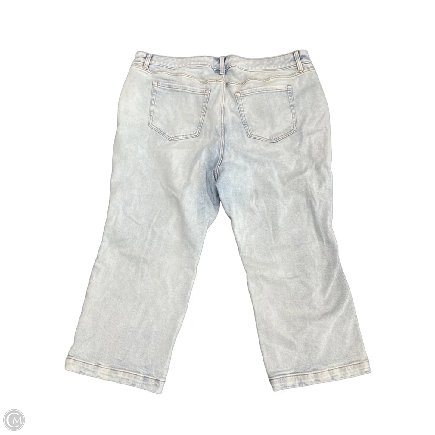 Jeans Cropped By Lane Bryant In Blue Denim, Size: 20