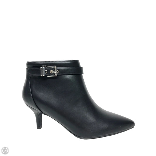 Boots Ankle Heels By Clothes Mentor In Black, Size: 8