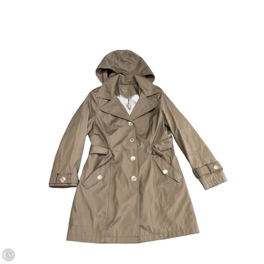 Coat Trench Coat By Calvin Klein In Taupe, Size: S
