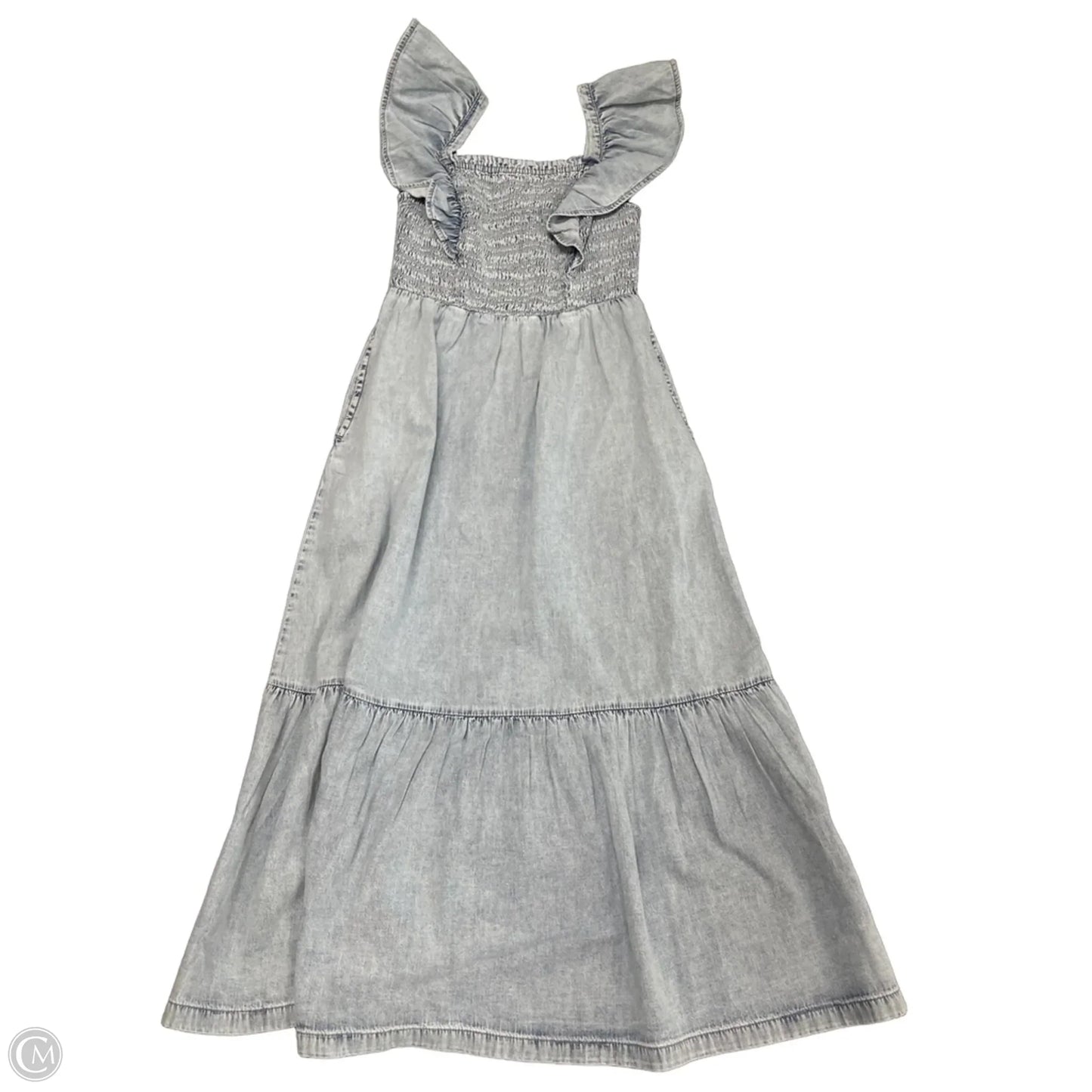 Dress Casual Midi By Gap In Blue, Size: S