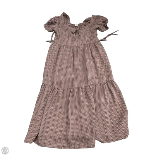 Dress Casual Midi By Madewell In Purple, Size: Xs