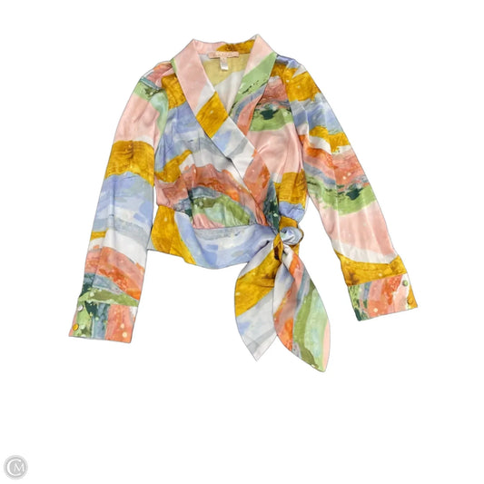 Blouse Long Sleeve By Hutch In Multi-colored, Size: S