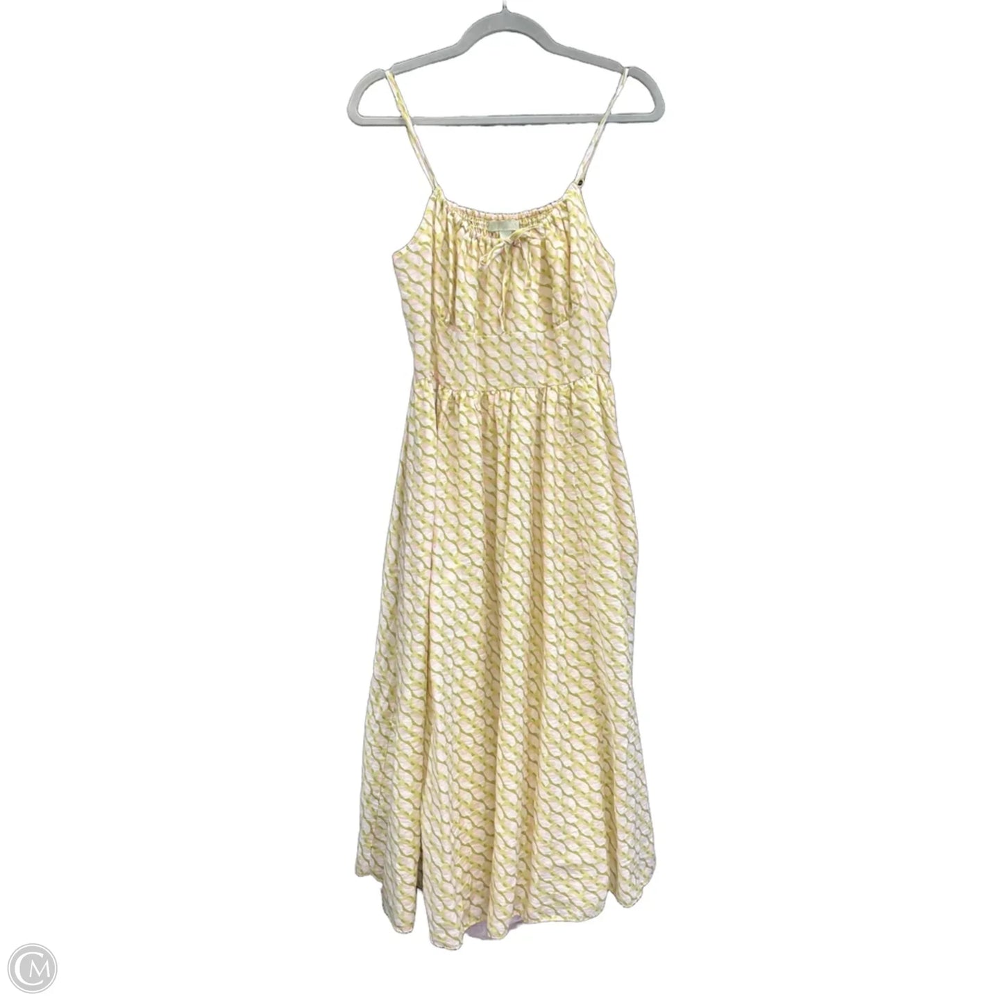 Dress Casual Midi By Ryegrass In Green & Pink, Size: L