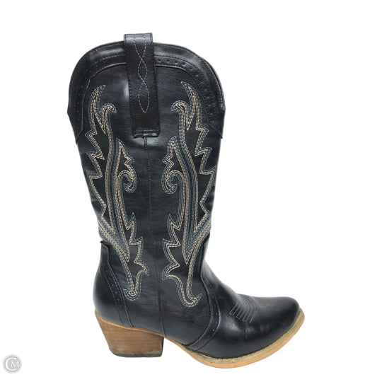 Boots Western By Clothes Mentor In Black, Size: 8.5