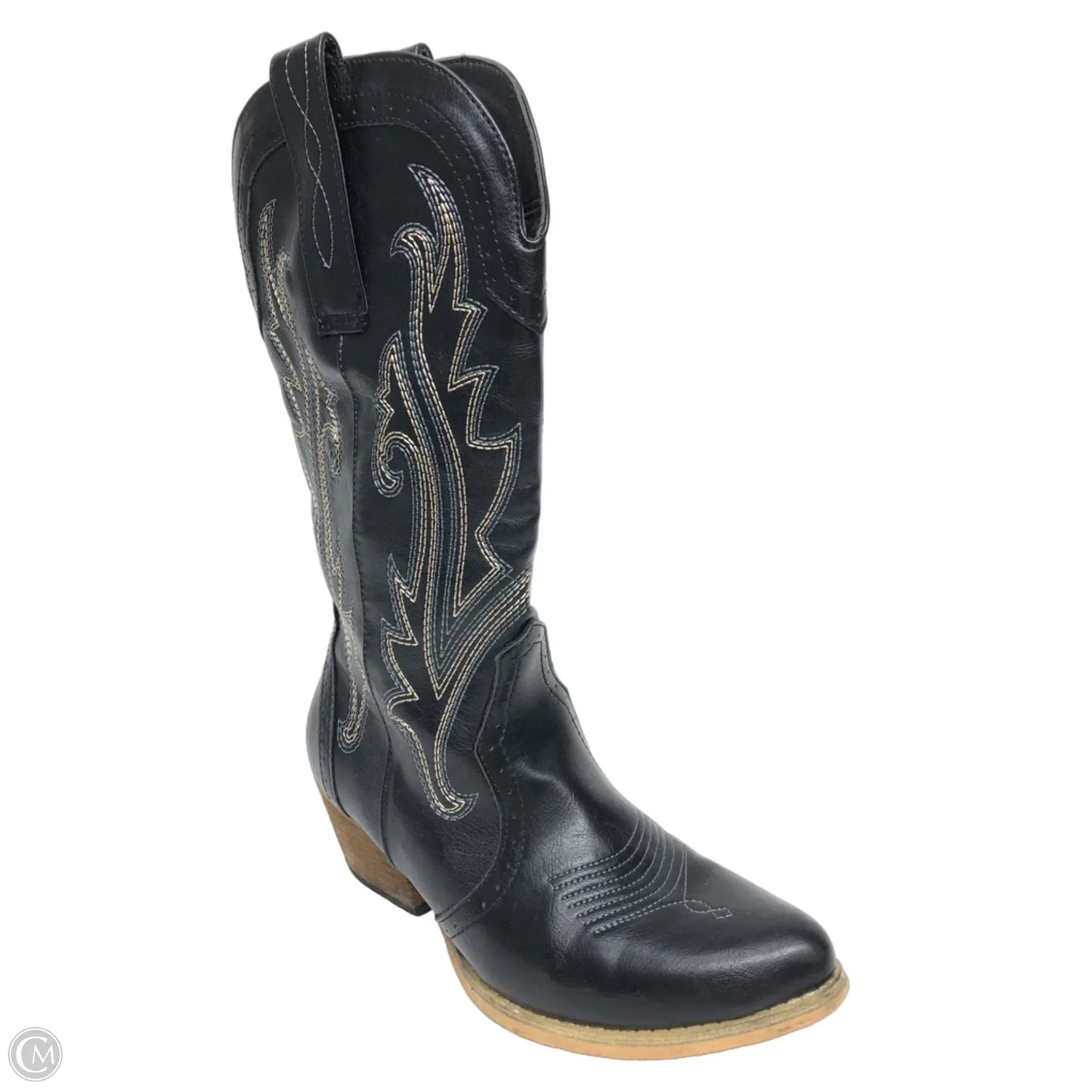 Boots Western By Clothes Mentor In Black, Size: 8.5