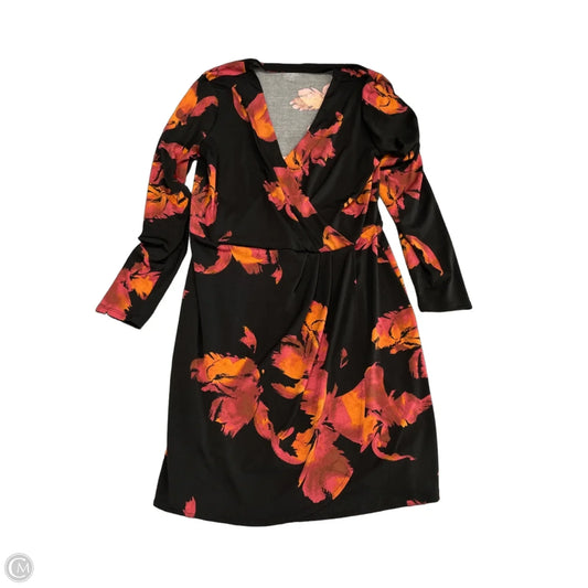 Dress Casual Short By Nine West In Black & Orange, Size: L