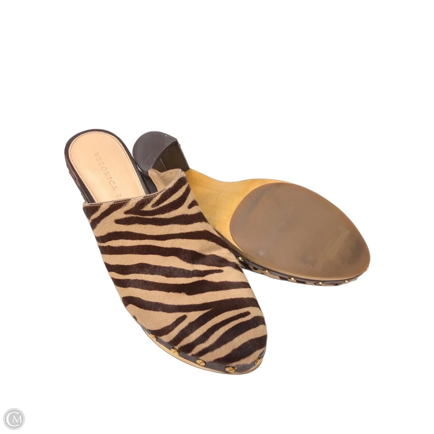 Shoes Heels Block By Veronica Beard In Animal Print, Size: 8