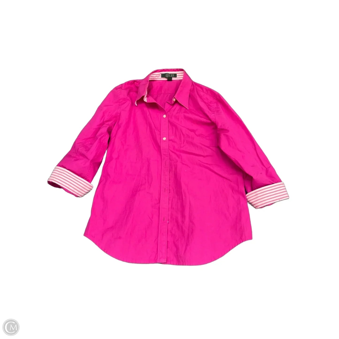 Top Long Sleeve By Lauren By Ralph Lauren In Pink, Size: M