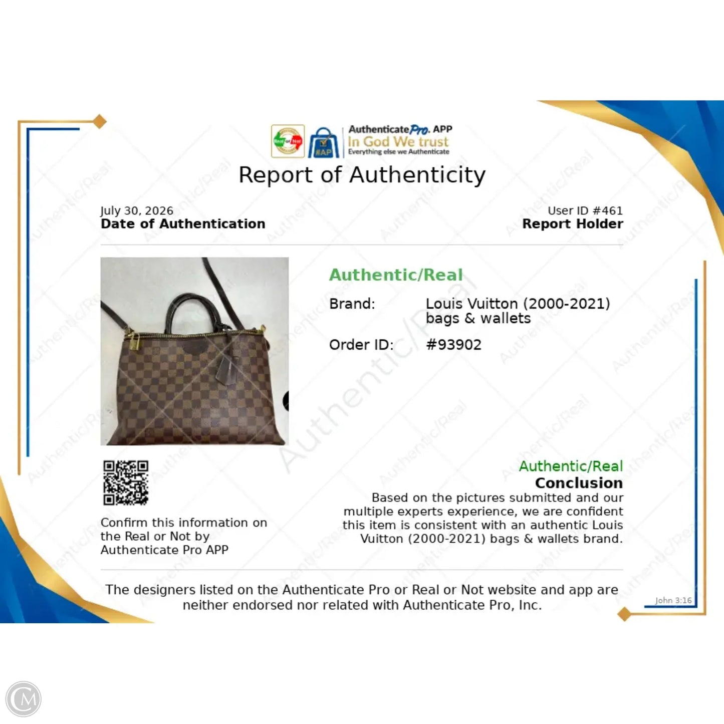 Handbag Luxury Designer By Louis Vuitton
