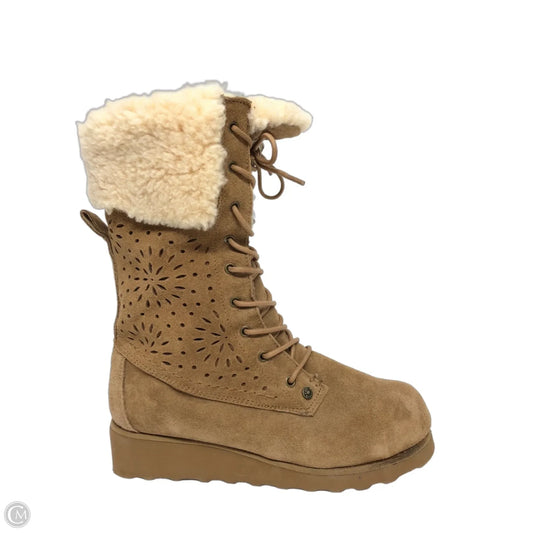 Boots Mid-calf Flats By Bearpaw In Brown, Size: 9