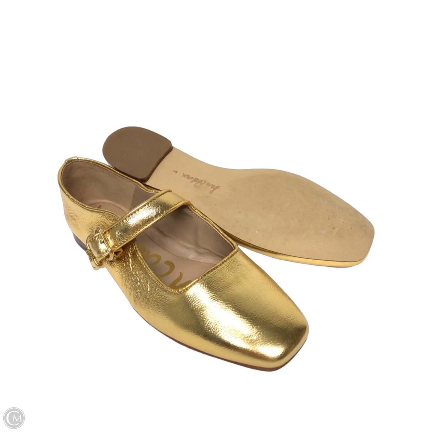 Shoes Flats By Sam Edelman In Gold, Size: 8