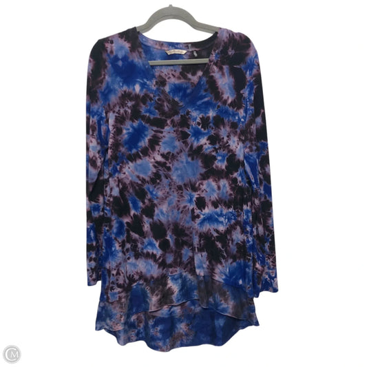 Tunic Long Sleeve By Soft Surroundings In Blue & Purple, Size: S