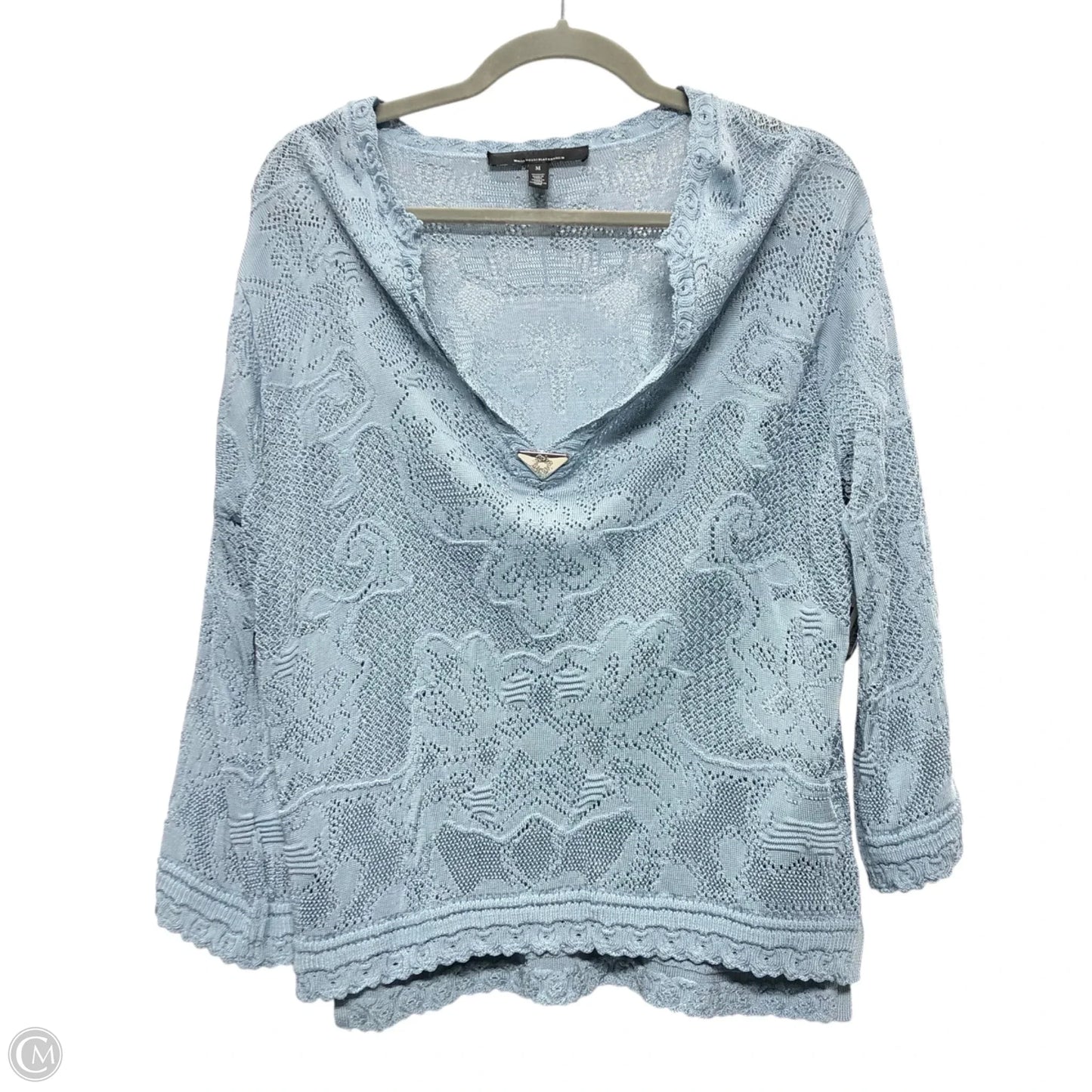 Top Long Sleeve By White House Black Market In Blue, Size: M