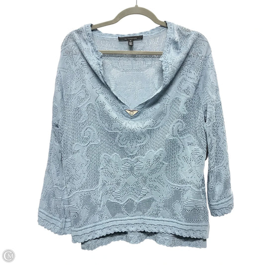 Top Long Sleeve By White House Black Market In Blue, Size: M