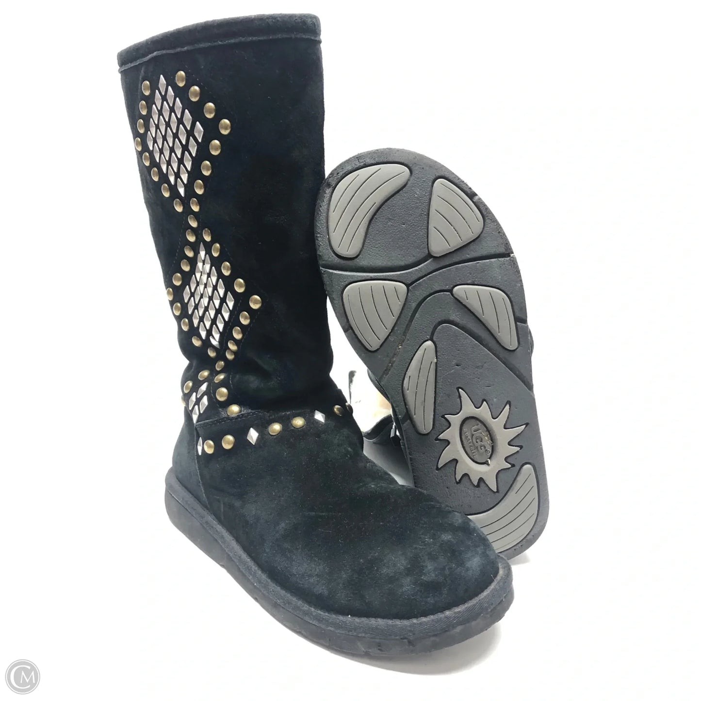 Boots Designer By Ugg In Black, Size: 9