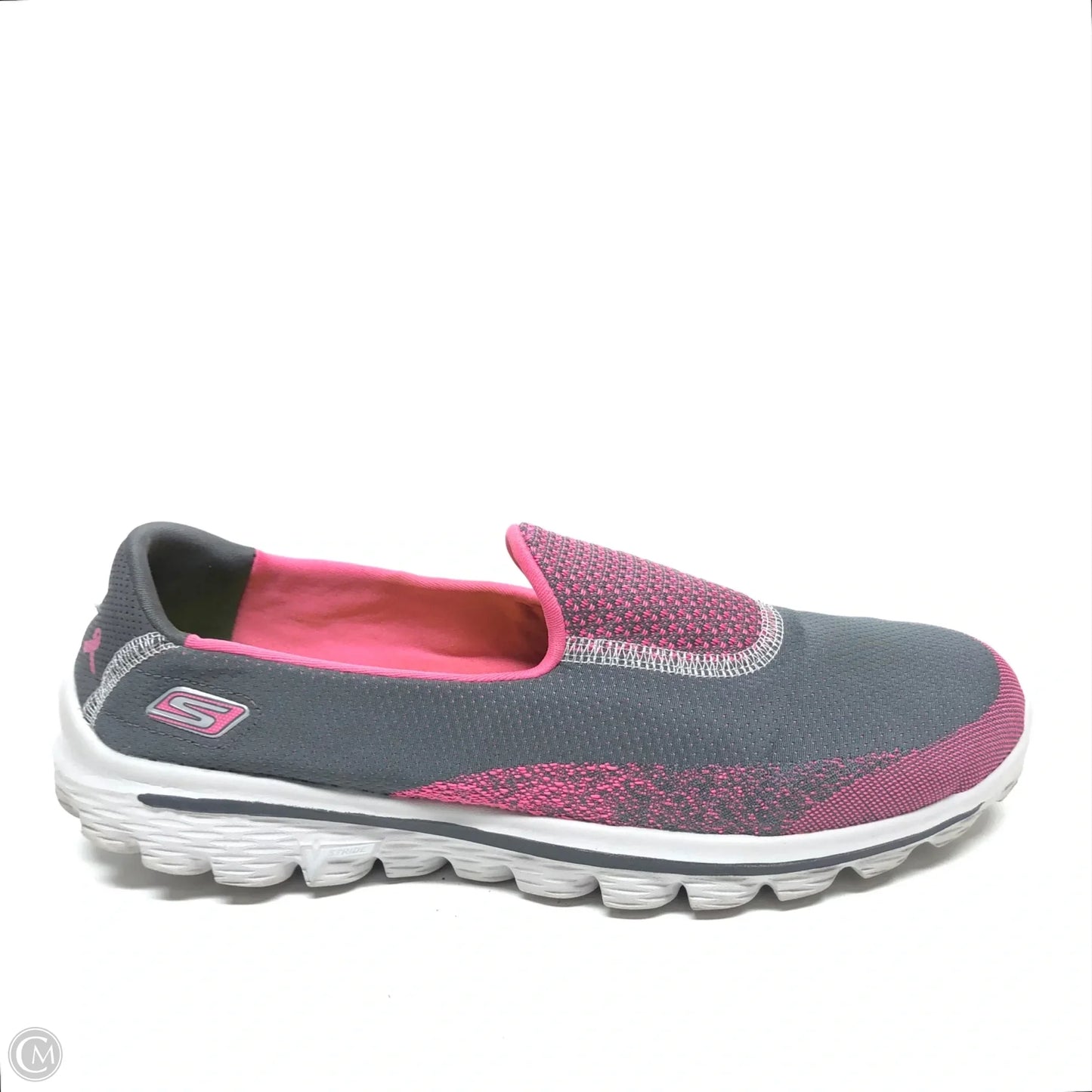 Shoes Flats By Skechers In Grey & Pink, Size: 8