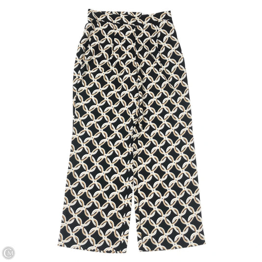 Pants Wide Leg By Ann Taylor In Black & Cream, Size: 4p