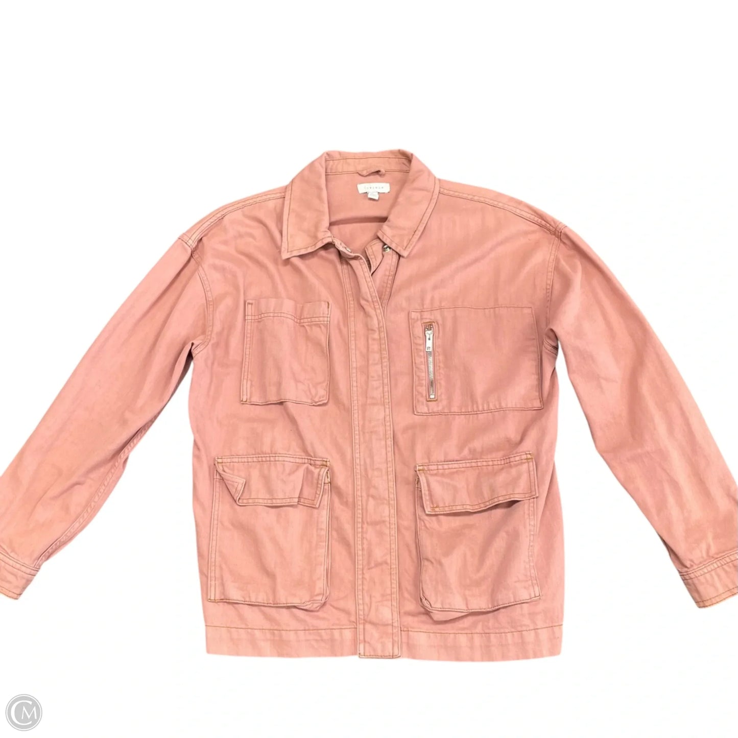 Jacket Utility By Top Shop In Mauve, Size: M