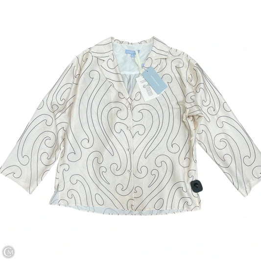 Blouse Long Sleeve By Antonio Melani In Cream, Size: S