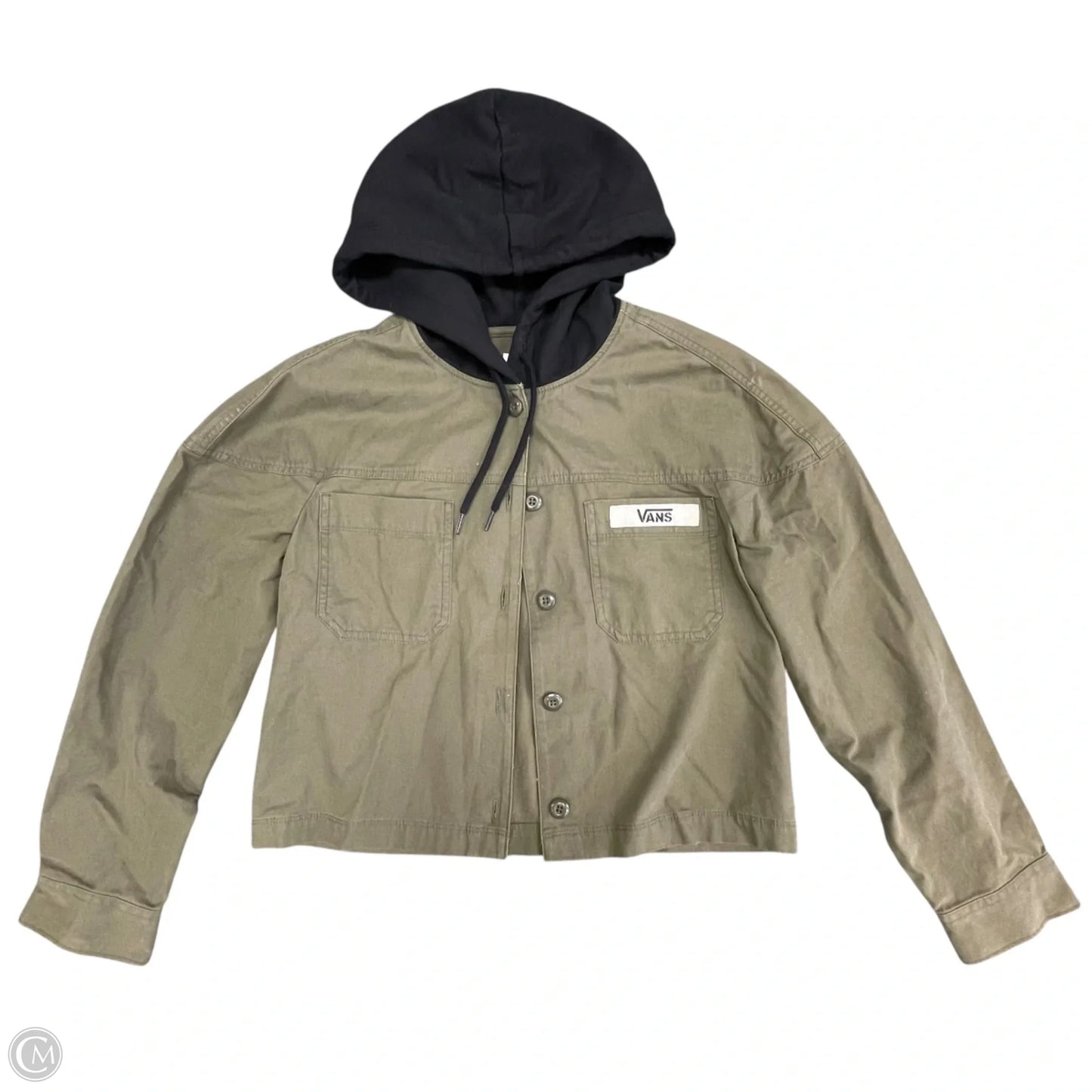 Jacket Utility By Vans In Black & Green, Size: Xs