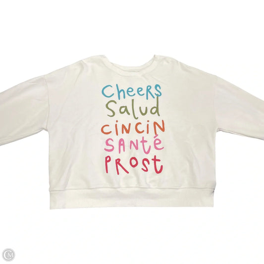 Sweatshirt Crewneck By Maeve In Pink, Size: M