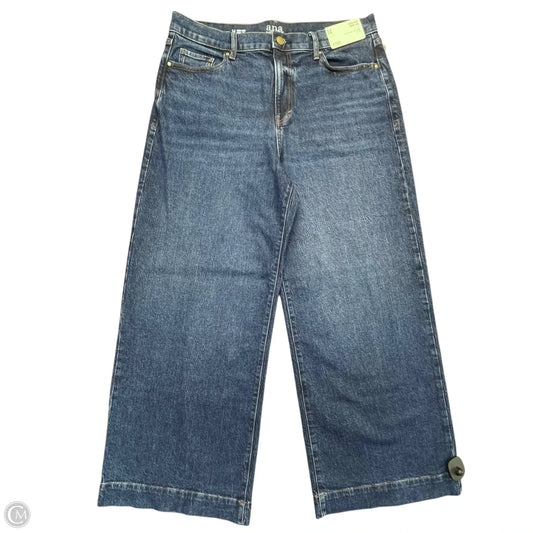 Jeans Wide Leg By Ana In Blue Denim, Size: 14