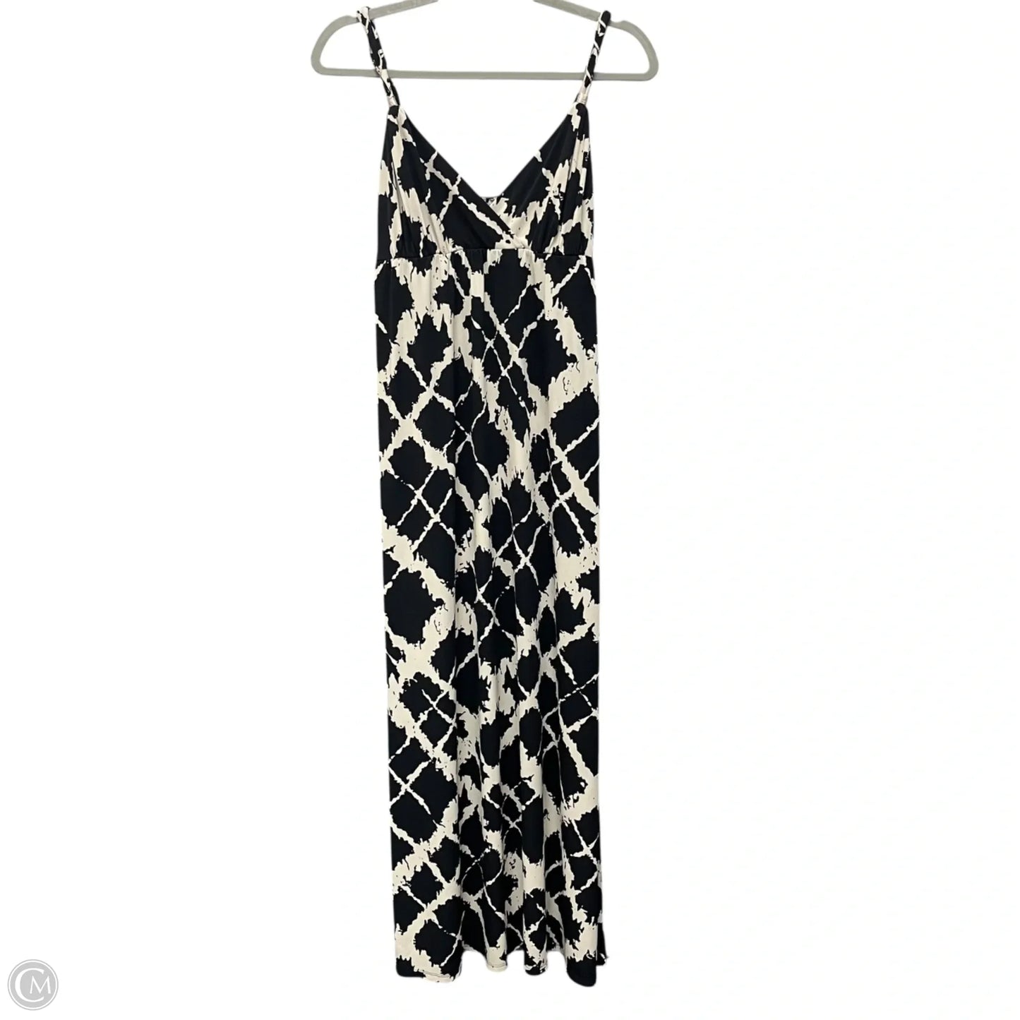 Dress Casual Midi By International Concepts In Black & Cream, Size: M