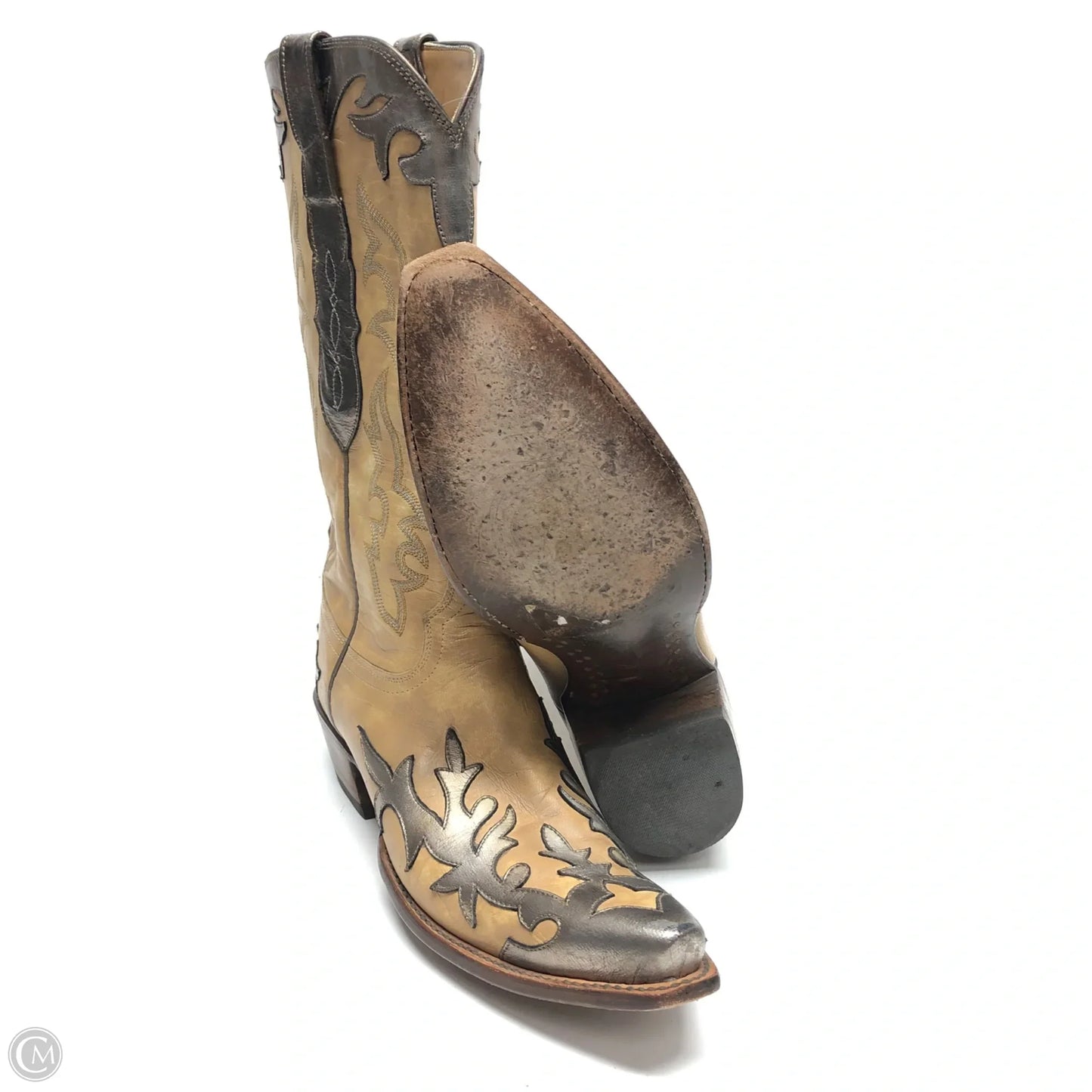 Boots Western By Lucchese In Beige, Size: 8.5