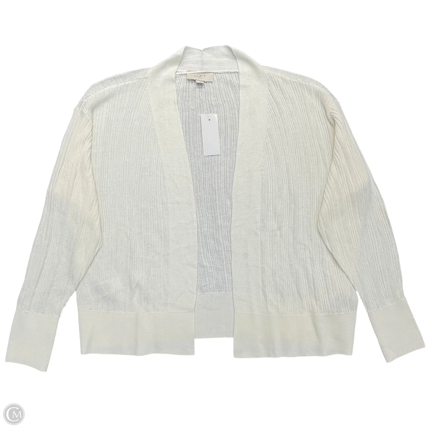 Cardigan By Loft In Ivory, Size: S