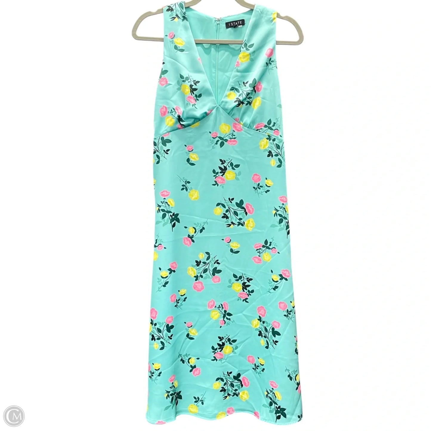 Dress Casual Midi By 1.state In Green & Pink, Size: 0