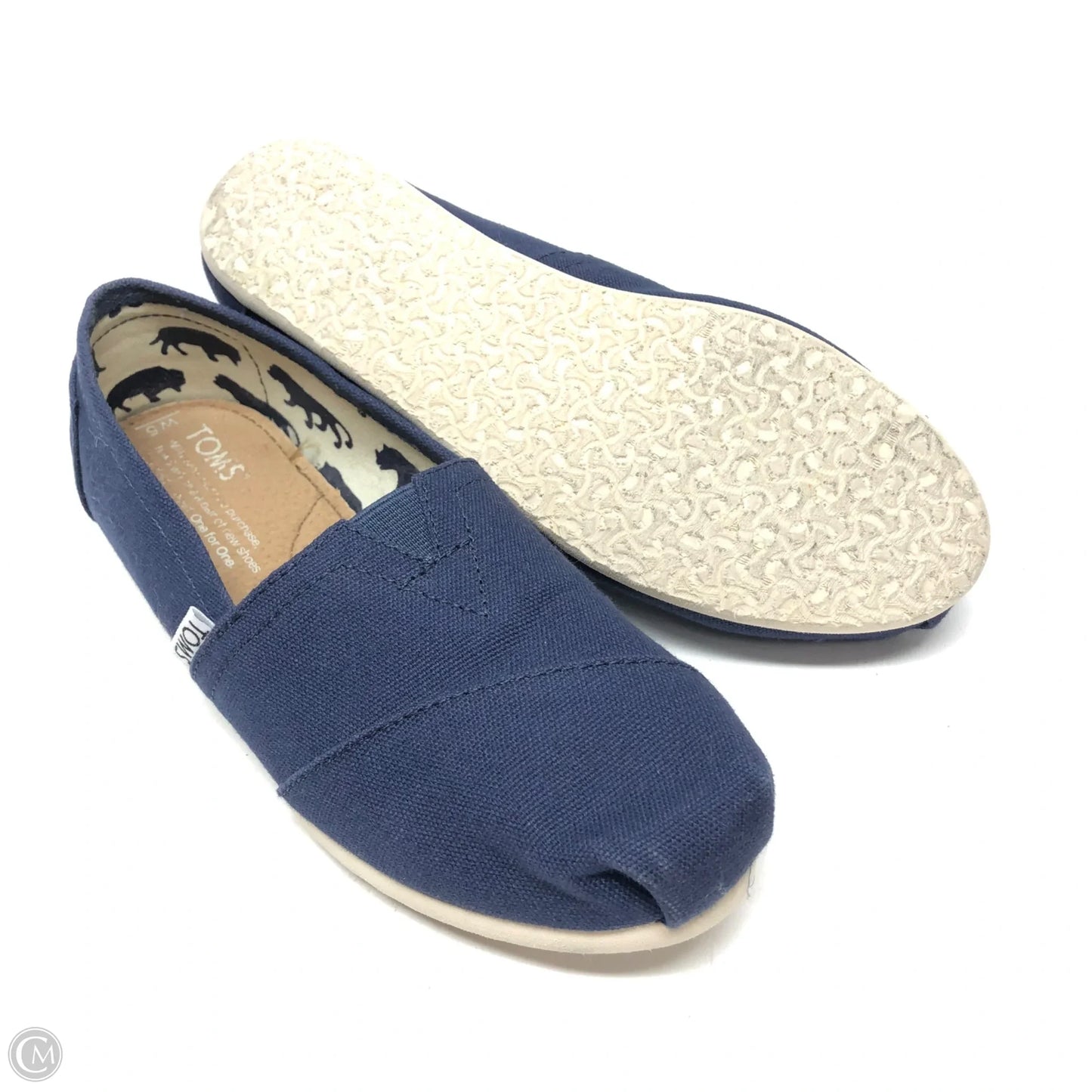 Shoes Flats By Toms In Navy, Size: 5