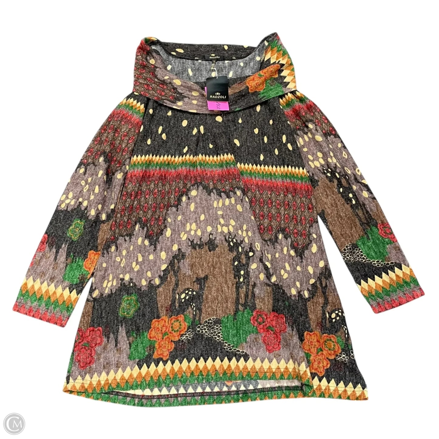 Dress Sweater By Radzoli In Multi-colored, Size: Xl