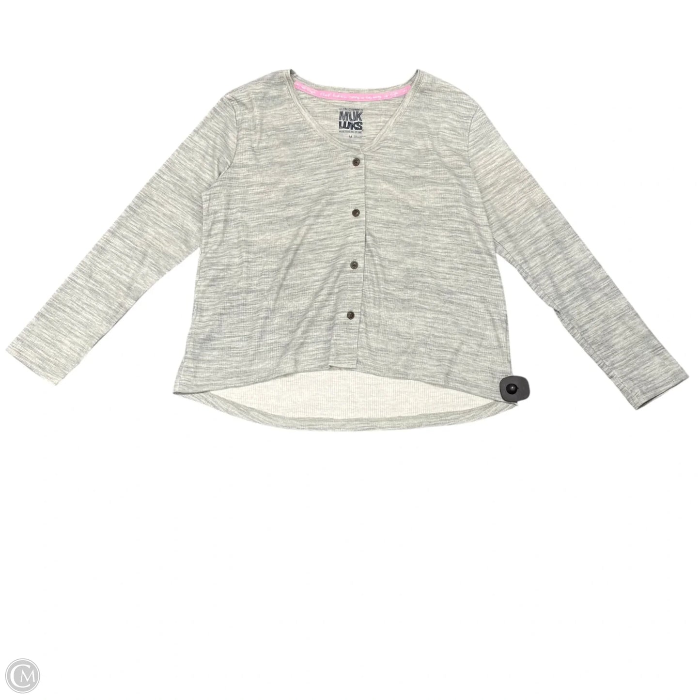 Cardigan By Muk Luks In Grey, Size: M
