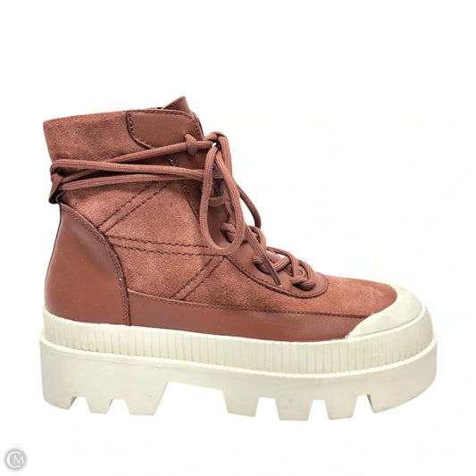 Boots Combat By Gianni Bini In Brown & White, Size: 6