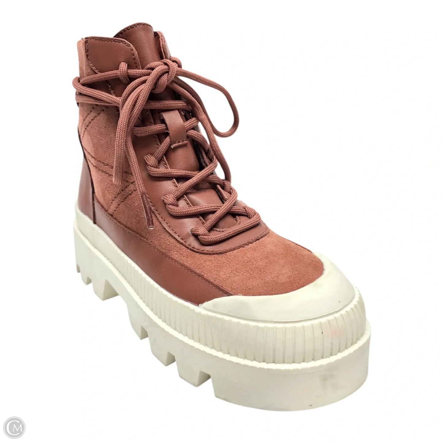 Boots Combat By Gianni Bini In Brown & White, Size: 6