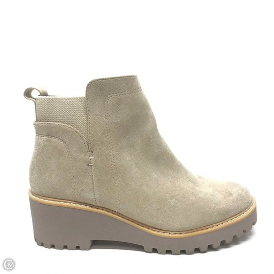 Boots Ankle Heels By Dolce Vita In Beige, Size: 8.5